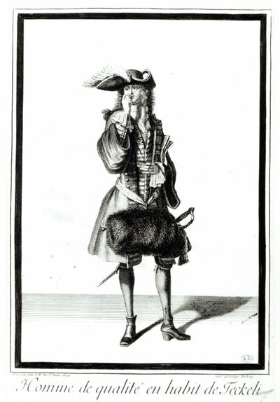 Un nobile in abito Teckeli, 1694 da Jean Dieu de Saint Jean